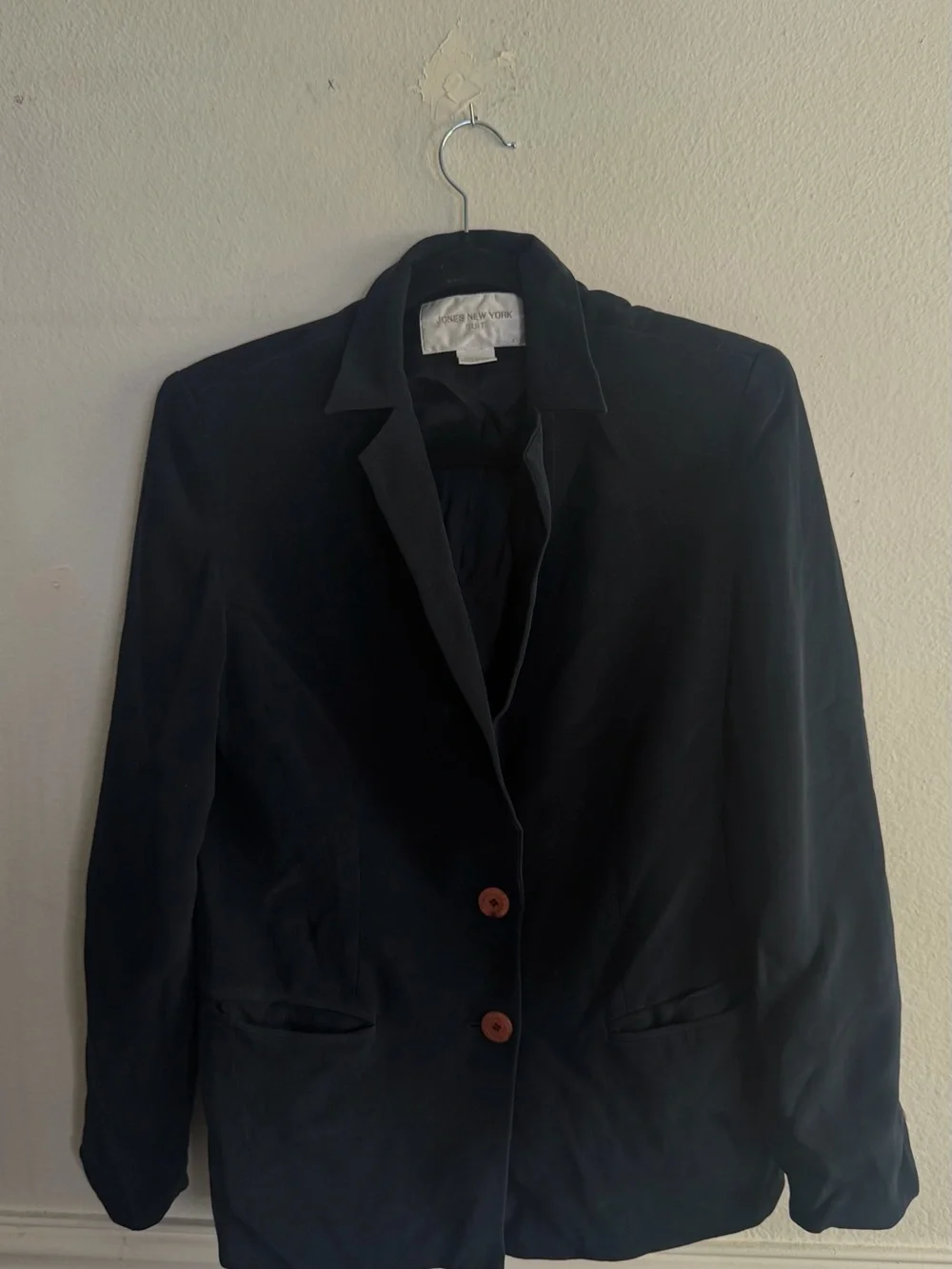 Jones New York Black Single-Breasted Blazer